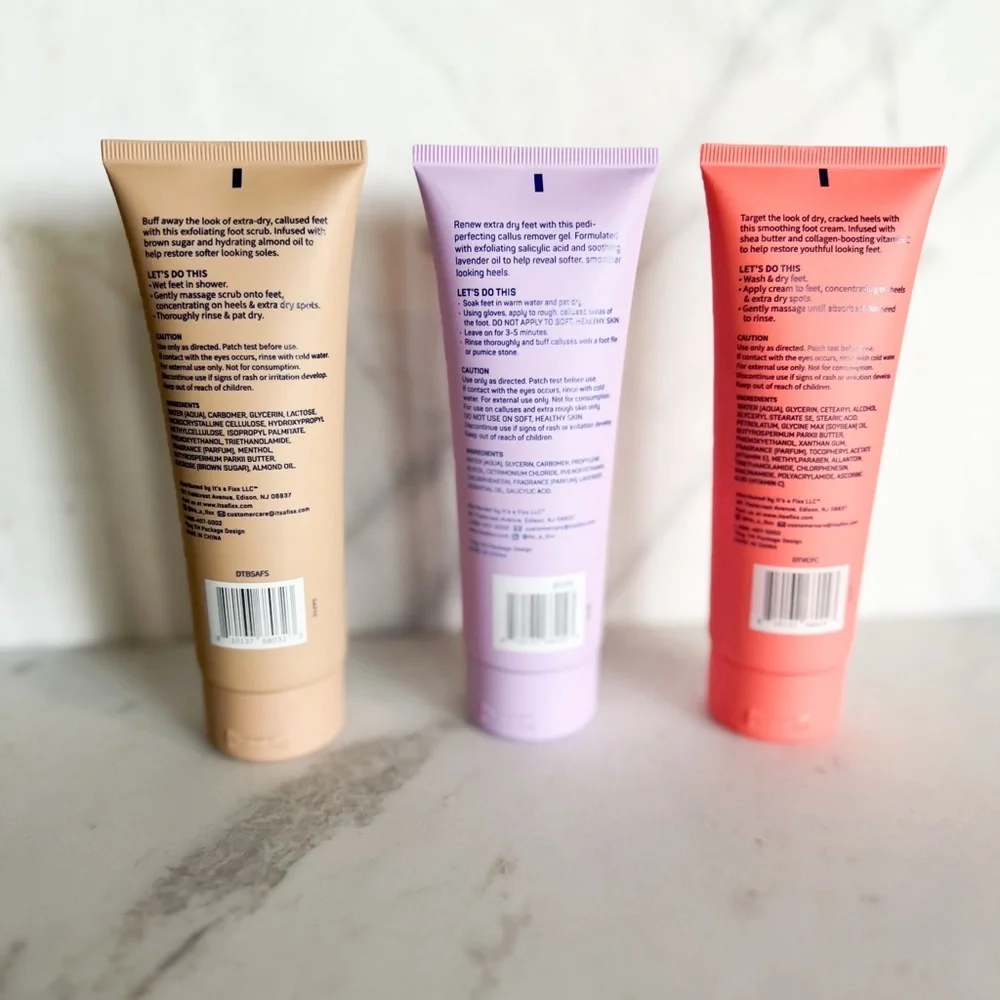 NWT Spa-Scentials Foot Care Set Exfoliating Scrub Callus Remover & Foot Cream
